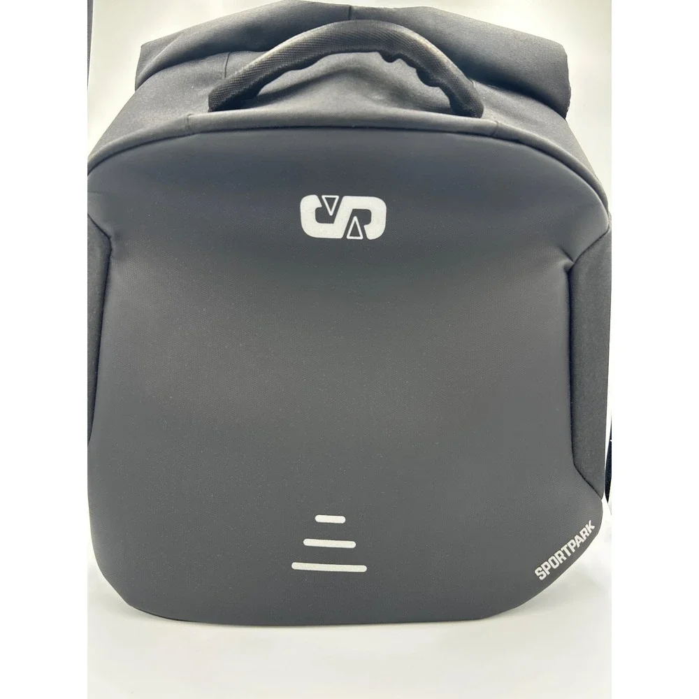Sportpark Anti Theft Tech Backpack Black USB Charging Port Laptop Bag Travel